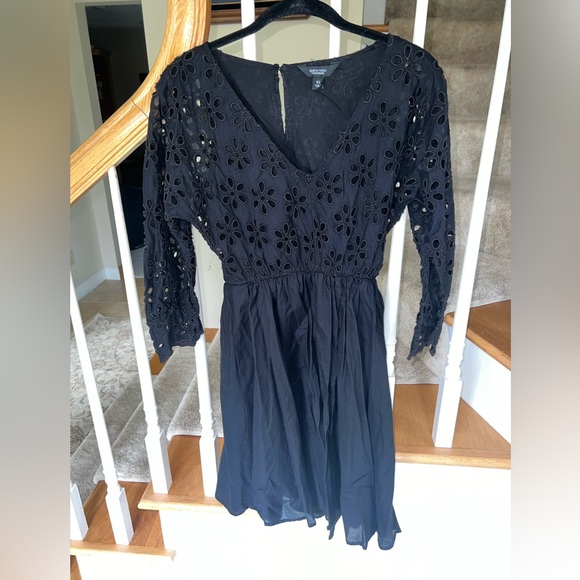 Long Sleeve Black Dress - Picture 4 of 4